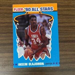 Fleer '90 All-Stars Akeem Olajuwon Basketball Card